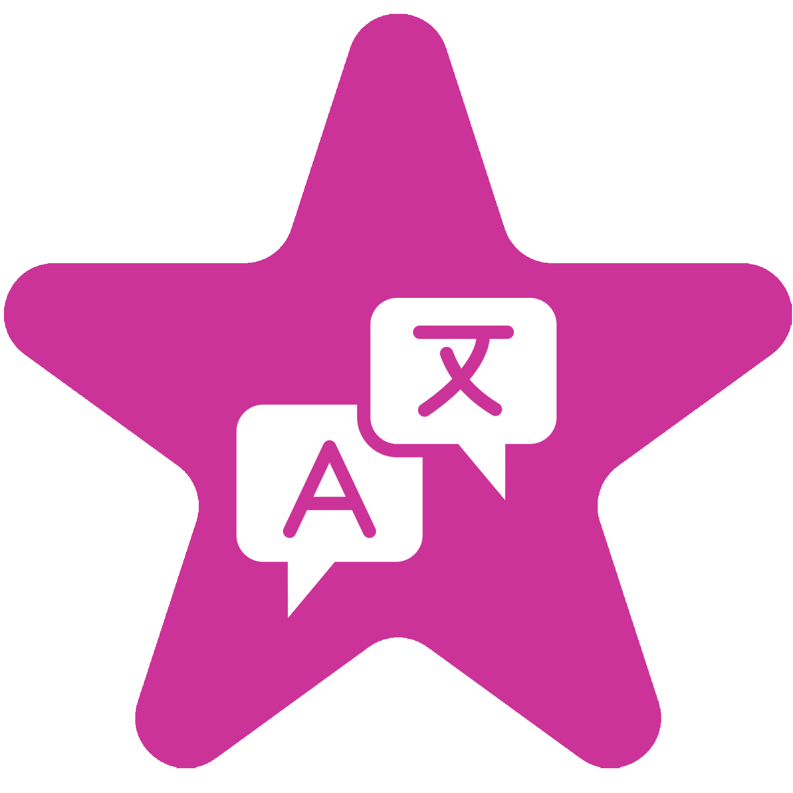 Star Icon deplicting the subject Languages